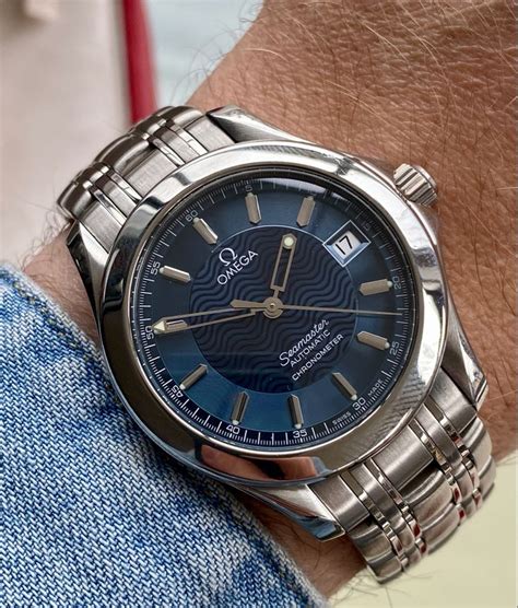 omega seamaster 120m blue dial|omega seamaster diver price.